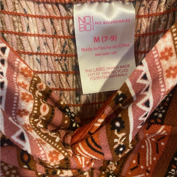 No Boundaries Pink and Brown Geometric Dress - Picture 8 of 10